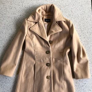 Nine West Wool Blend Camel Coat Women’s 8
